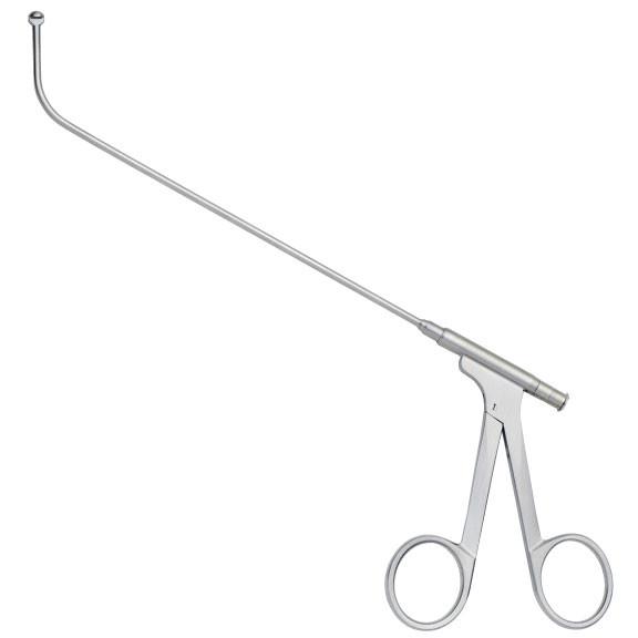 Ceramic Cut Spurling-Kerrison Rongeur, Thin Footplates, Large Handles, 15.0 Mm Opening, Black Ceramic Coat, 40 Degrees Up, 6.0 Mm Bite, 6" (15.5 Cm)